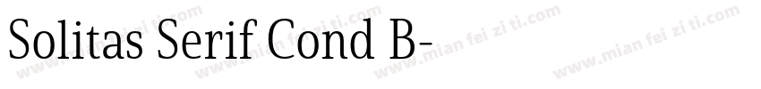 Solitas Serif Cond B字体转换